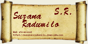 Suzana Radumilo vizit kartica
